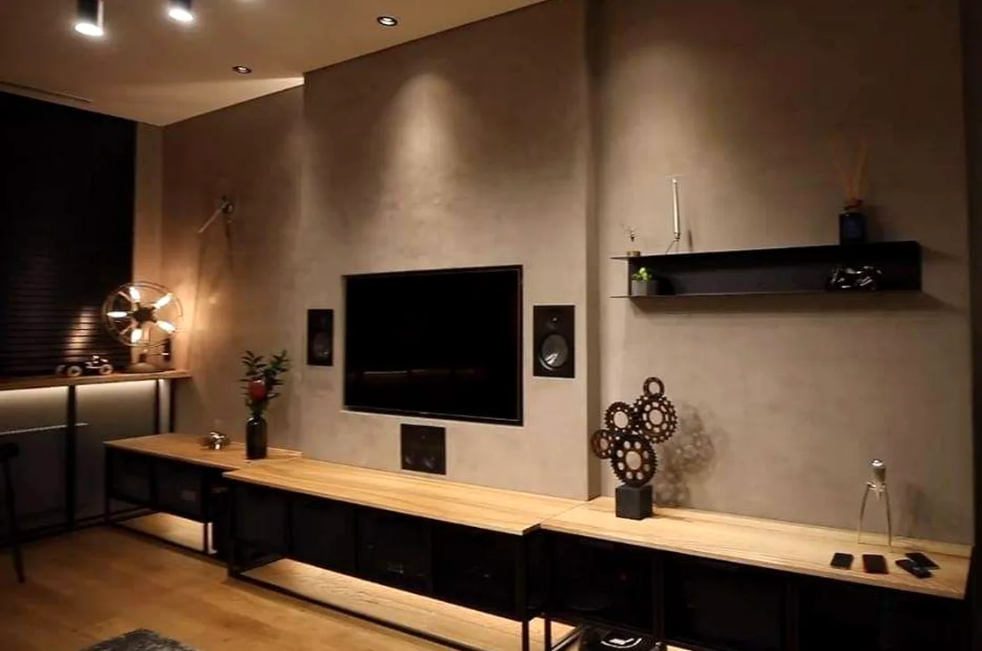 Indirecte ledverlichting in een woonkamer